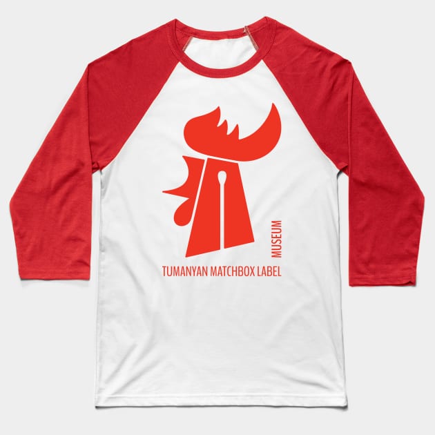 Tumanyan Matchbox Label Museum Baseball T-Shirt by armeniapedia